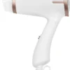 ProfiCare PC-HT 3009 Kompakter Haartrockner, Platzsparende Aufbewahrung Durch Klappgriff, 2 Temperatur-/Leistungsstufen, Weiß-bronze