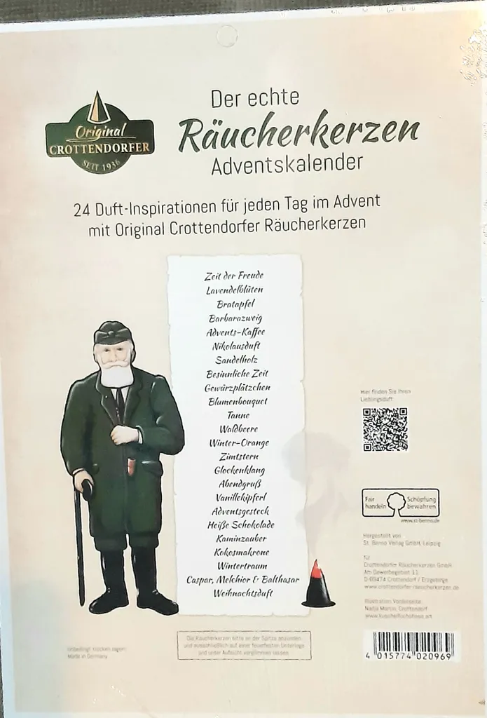 Der Echte Räucherkerzen Adventskalender Mit 24 Verschiedenen Crottendorfer Räucherkerzen 6 Der Echte Räucherkerzen Adventskalender Mit 24 Verschiedenen Crottendorfer Räucherkerzen – Bild 6