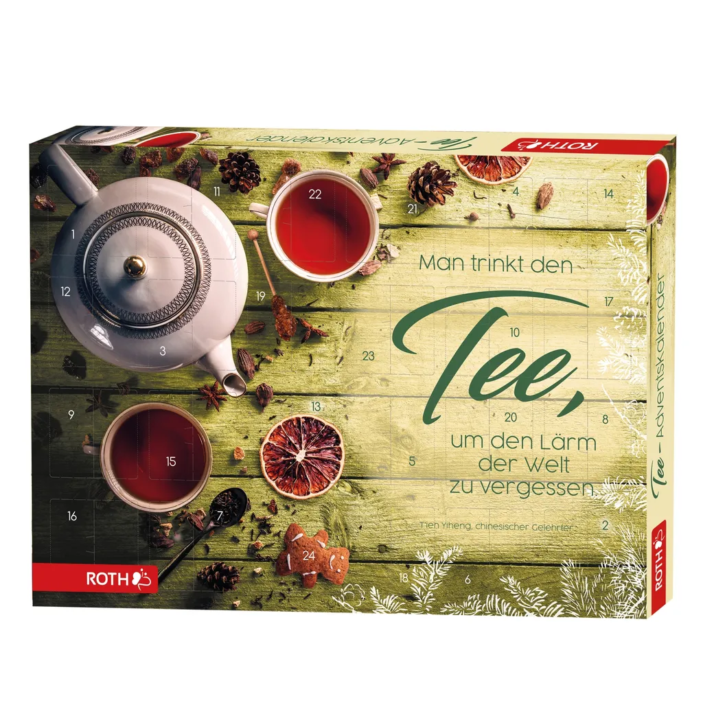 ROTH Tee Adventskalender 2022 Gefüllt Mit Hochwertigen Teemischungen, Kalender Mit Tee Für Die Vorweihnachtszeit 5 ROTH Tee Adventskalender 2022 Gefüllt Mit Hochwertigen Teemischungen, Kalender Mit Tee Für Die Vorweihnachtszeit – Bild 5