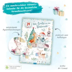 Adventskalender Winterwald Für Kinder Mit Extra Ausmalbild Gr. A4 11 Adventskalender Winterwald Für Kinder Mit Extra Ausmalbild Gr. A4 -Künstliche Weihnachtsbäume das Geschäft 09d889a2b42278291733d6a72b3db839