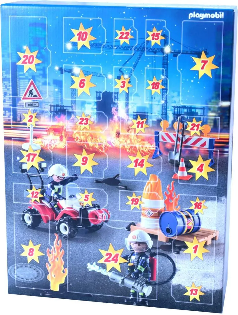 PLAYMOBIL, Adventskalender "Feuerwehreinsatz Auf Der Baustelle", 9486 7 PLAYMOBIL, Adventskalender "Feuerwehreinsatz Auf Der Baustelle", 9486 – Bild 7