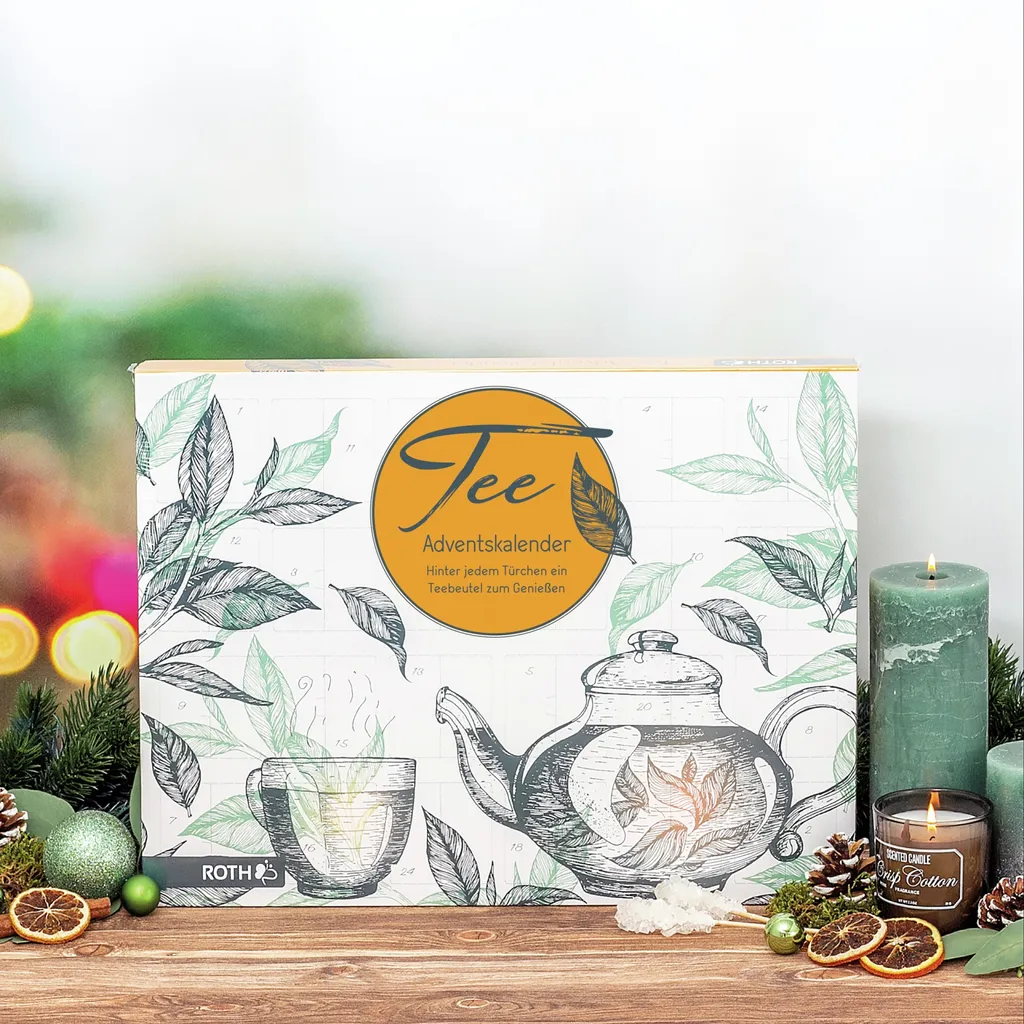ROTH Tee Adventskalender 2021 Gefüllt Mit Hochwertigen Teemischungen, Kalender Mit Tee Für Die Vorweihnachtszeit 4 ROTH Tee Adventskalender 2021 Gefüllt Mit Hochwertigen Teemischungen, Kalender Mit Tee Für Die Vorweihnachtszeit – Bild 4