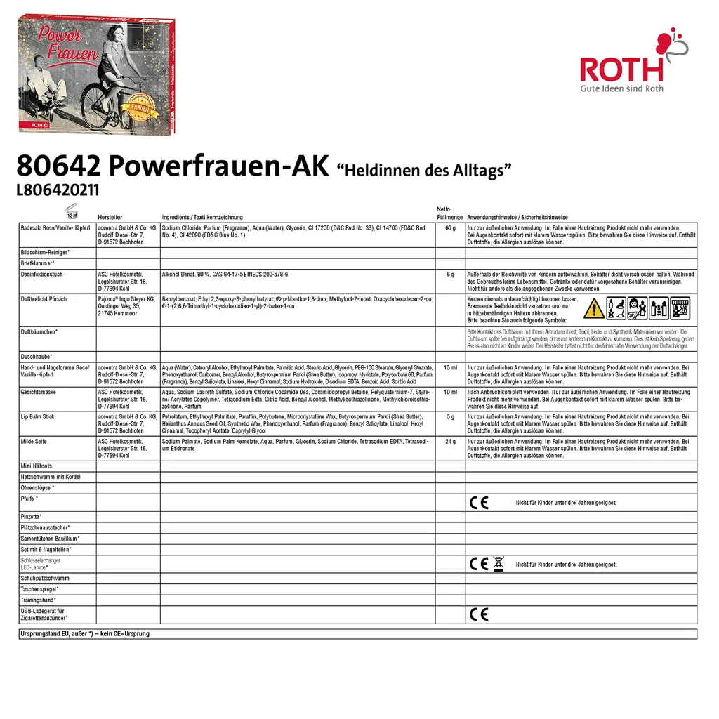 ROTH Powerfrauen-Adventskalender 'Heldinnen Des Alltags' 2021, Gefüllt Mit 24 Praktischen Dingen Für Die Frau, Kalender Für Die Vorweihnachtszeit 4 ROTH Powerfrauen-Adventskalender 'Heldinnen Des Alltags' 2021, Gefüllt Mit 24 Praktischen Dingen Für Die Frau, Kalender Für Die Vorweihnachtszeit – Bild 4