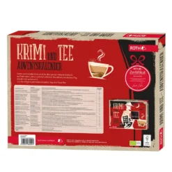ROTH Krimi + Tee-Adventskalender 2021 Gefüllt Mit Hochwertigen Teesorten Und Krimi-Buch, Krimi & Teebeutel-Kalender Für Die Vorweihnachtszeit -Künstliche Weihnachtsbäume das Geschäft 0aea6579e7fa2053155efc97cd63f45e