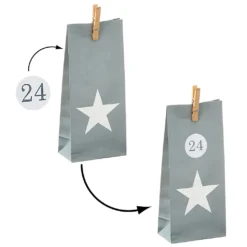 Adventskalender Zum Befüllen Stern 24 Papiertüten Aufkleber Zahlen Bastelset 72tlg. Wäscheklammern 17 Adventskalender Zum Befüllen Stern 24 Papiertüten Aufkleber Zahlen Bastelset 72tlg. Wäscheklammern -Künstliche Weihnachtsbäume das Geschäft 0d1d701f46b96cc05503bce2bd63696f