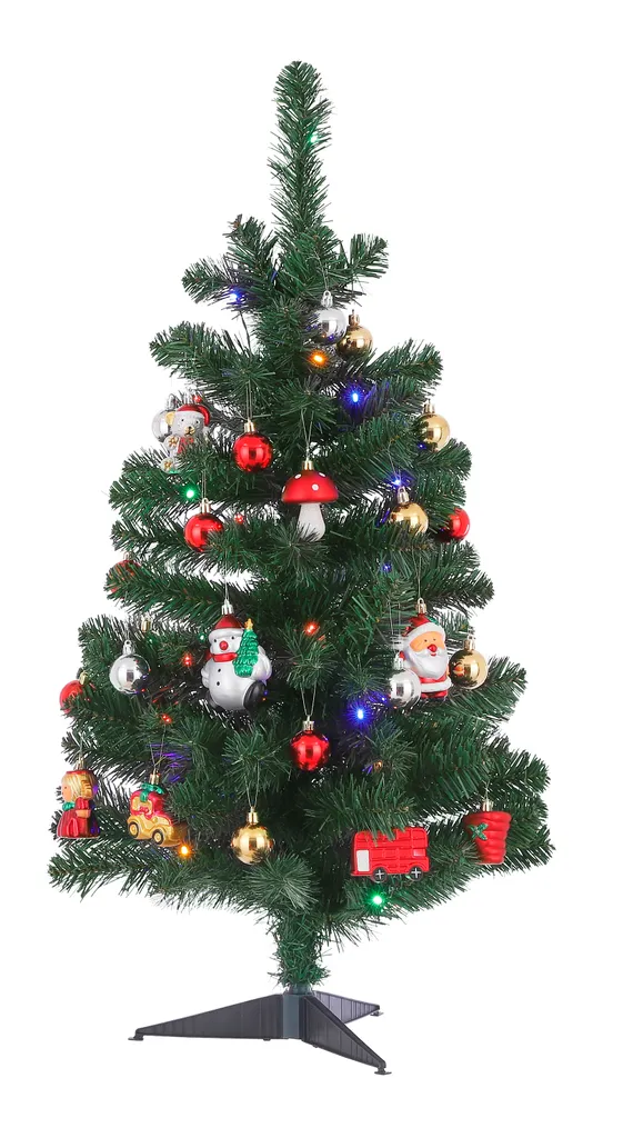 Black Box Trees Joy Künstlicher Weihnachtsbaum Mit Dekoration Und LED-Beleuchtung - H90 X Ø50 Cm - Grün 1 Black Box Trees Joy Künstlicher Weihnachtsbaum Mit Dekoration Und LED-Beleuchtung - H90 X Ø50 Cm - Grün
