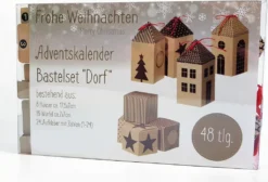 Adventskalender Bastelset DORF 48 Tlg.