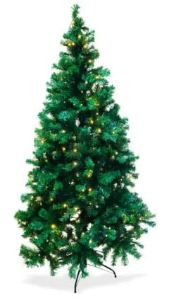 HABAU Künstlicher Weihnachtsbaum, Beleuchtet Mit Lichterkette Und Metallständer, 180 Cm -Künstliche Weihnachtsbäume das Geschäft 0f6ebaf70845ae93cb8296b00b170c41