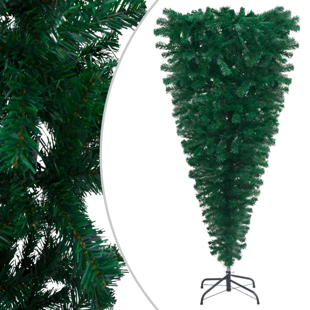 VidaXL Künstlicher Weihnachtsbaum Mit Ständer Umgekehrt Grün 150 Cm 1 VidaXL Künstlicher Weihnachtsbaum Mit Ständer Umgekehrt Grün 150 Cm