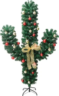 VidaXL Weihnachtskaktus Mit Ständer Und LED Grün 180 Cm PVC -Künstliche Weihnachtsbäume das Geschäft 12bc746c5816ac27f54778b8bfc9f756