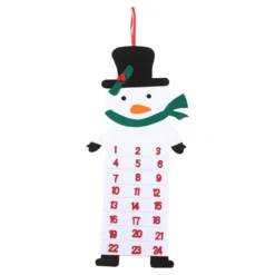 Adventskalender Weihnachten Kalender Befüllbar Weihnachten Hängeanhänger Weihnachtsmann Ornamente Diy Adventskalender Weihnachtsdekoration Für Zuhause(Weiß)