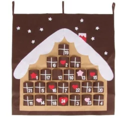 Adventskalender Filzhaus Säckchen Zum Befüllen Und Aufhängen 68x69 Cm 568001