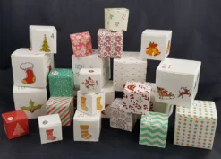 Adventskalender Mit Schnur Und 24 Boxen