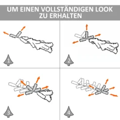 HOMCOM Weihnachtsbaum 1,5 M Christbaum Kunsttanne 294 Äste Zerlegbar PVC Grün ∅46 X 150 Cm -Künstliche Weihnachtsbäume das Geschäft 15c7cc475d74c31fed02d35e58692afd