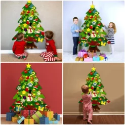 Filz Weihnachtsbaum,DIY Weihnachtsbaum 3.2ft DIY Weihnachten Set Hängend Nachbildung Für Kinder Weihnachten Geschenk Mit 50 LED Lichter, 32PCS Verzierung LED Weihnachtsbaum DIY 13 Filz Weihnachtsbaum,DIY Weihnachtsbaum 3.2ft DIY Weihnachten Set Hängend Nachbildung Für Kinder Weihnachten Geschenk Mit 50 LED Lichter, 32PCS Verzierung LED Weihnachtsbaum DIY -Künstliche Weihnachtsbäume das Geschäft 176f36d9990b73b73c0d4593b9b72c5c