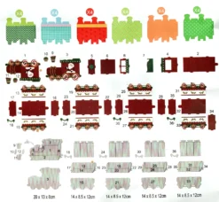 Adventskalender Bastelset Zug Befüllen Weihnachtszug 60.tlg Weihnachten Basteln -Künstliche Weihnachtsbäume das Geschäft 18cb83024c2731cc99468a7e3b9db369