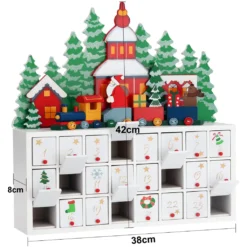 Deuba Adventskalender Landschaft Mit Fächern Zum Selbstbefüllen Aus Holz -Künstliche Weihnachtsbäume das Geschäft 1d70614c76f100319354a625211b9711