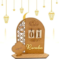 Ramadan Holzkalender 30 Tage Countdown Kalender Eid Ramadan Dekoration Für Zuhause Islamische Muslimische Partydekoration, A