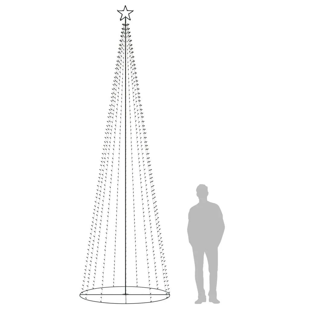 VidaXL Weihnachtsbaum Kegelform 752 Warmweiße LEDs Deko 160x500 Cm 3 VidaXL Weihnachtsbaum Kegelform 752 Warmweiße LEDs Deko 160x500 Cm – Bild 3