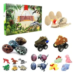 Weihnachts-Countdown-Kalender 24 Tage Junge Dinosaurier Spielzeug Adventskalender Spielzeug-Box, Dinosaurier-Spielzeug-Set, Jurassic Dinosaurier-Set Spielzeug, Dinosaurier-Fossil, Dinosaurier-Prise, Dinosaurier 2022