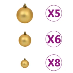VidaXL Künstlicher Weihnachtsbaum Mit LEDs & Kugeln 90 Cm Grün -Künstliche Weihnachtsbäume das Geschäft 2069e1ebad149b2f7c6f125392634a5a