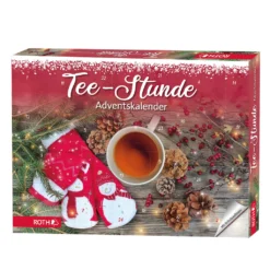 ROTH Teestunde Adventskalender 2021 - Gefüllt Mit 24 Teebeuteln, Kräutertee Früchtetee Gewürztee-Mischungen