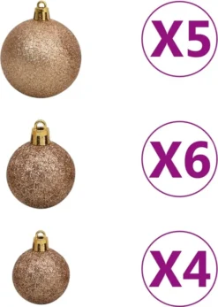VidaXL Künstlicher Weihnachtsbaum Mit LEDs & Kugeln 120 Cm 230 Zweige -Künstliche Weihnachtsbäume das Geschäft 20e7571b7af4470ca4047edf22bb1d01