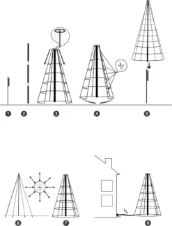 FHS Weihnachtsbaum 400cm 640 LEDs Warmweiß Davon 128 Blinkend Ø190cm Metallgestell -Künstliche Weihnachtsbäume das Geschäft 221f16ebd58395d81545455147c3df66