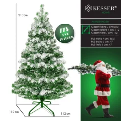 KESSER® Weihnachtsbaum Künstlich , Tannenbaum , Farbe:Schnee, Größe:210cm -Künstliche Weihnachtsbäume das Geschäft 223dc6a71f6a7f5b58914a1048d2b979