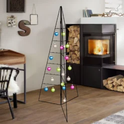 Weihnachtsdeko Aufsteller Weihnachtsbaum Metall Höhe 130cm -Künstliche Weihnachtsbäume das Geschäft 22573ef843997ba432ede1792e2ac700