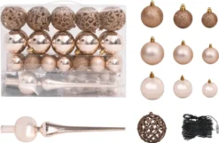 VidaXL Künstlicher Weihnachtsbaum LEDs & Kugeln Beschneit 150cm PVC PE -Künstliche Weihnachtsbäume das Geschäft 23084578f6fc8d34eddbd2892ca61974