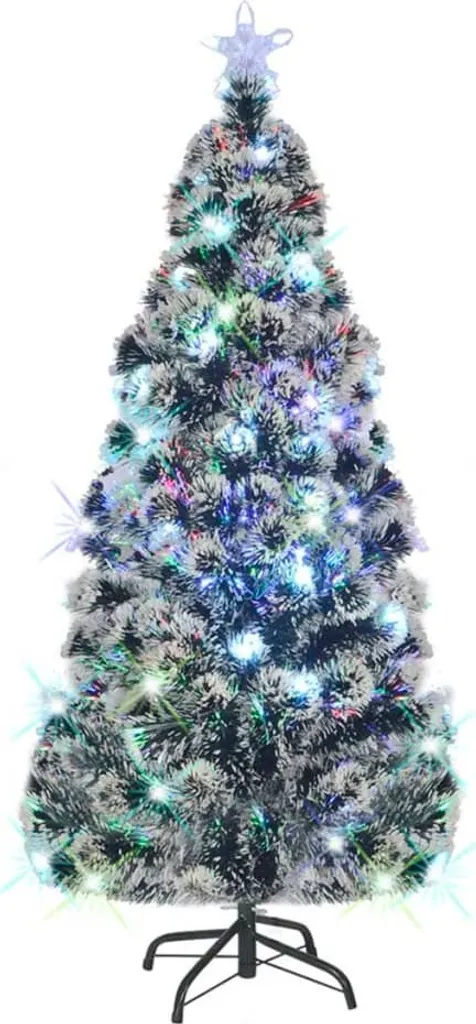 VidaXL Künstlicher Weihnachtsbaum Mit Ständer/LED 180 Cm Fiberoptik 1 VidaXL Künstlicher Weihnachtsbaum Mit Ständer/LED 180 Cm Fiberoptik