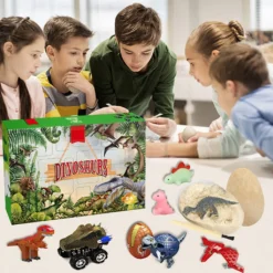 Weihnachts-Countdown-Kalender 24 Tage Junge Dinosaurier Spielzeug Adventskalender Spielzeug-Box, Dinosaurier-Spielzeug-Set, Jurassic Dinosaurier-Set Spielzeug, Dinosaurier-Fossil, Dinosaurier-Prise, Dinosaurier 2022 -Künstliche Weihnachtsbäume das Geschäft 24275cefe14f44e0ca01c14525904e0a