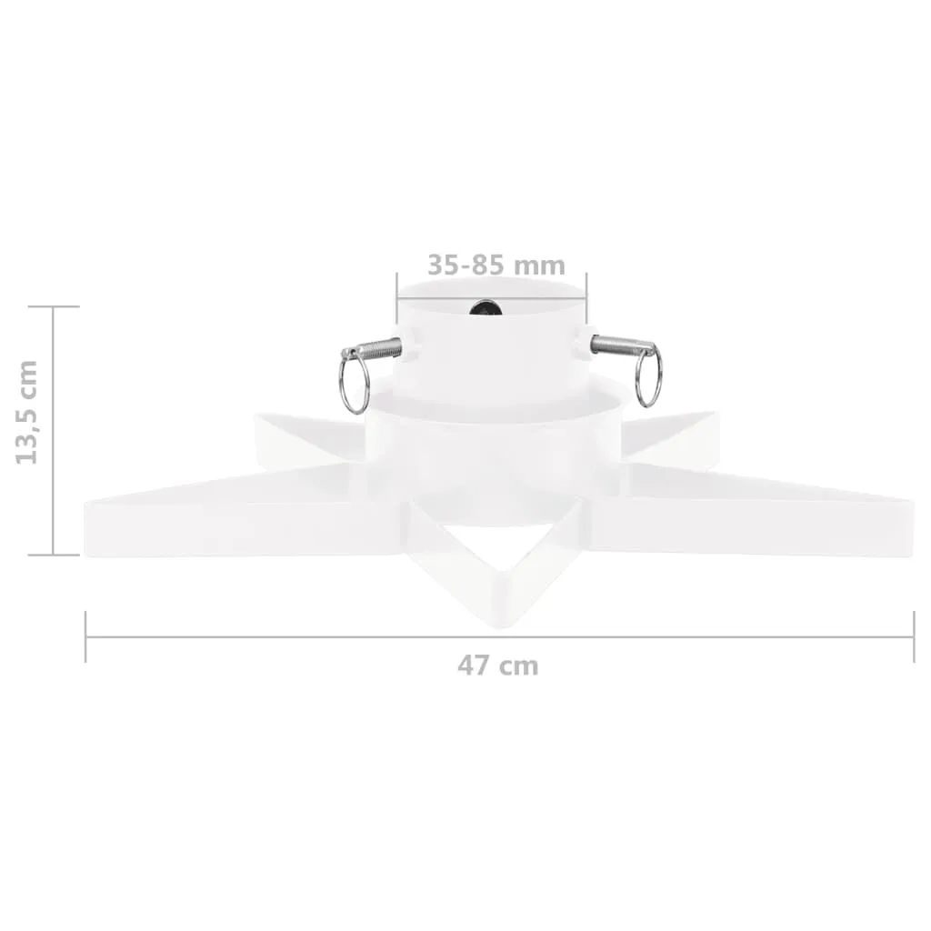 VidaXL Christbaumständer Weiß 47x47x13,5 Cm 7 VidaXL Christbaumständer Weiß 47x47x13,5 Cm – Bild 7