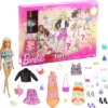 Barbie Adventskalender 2022 Inkl. Puppe (blond), Zubehör