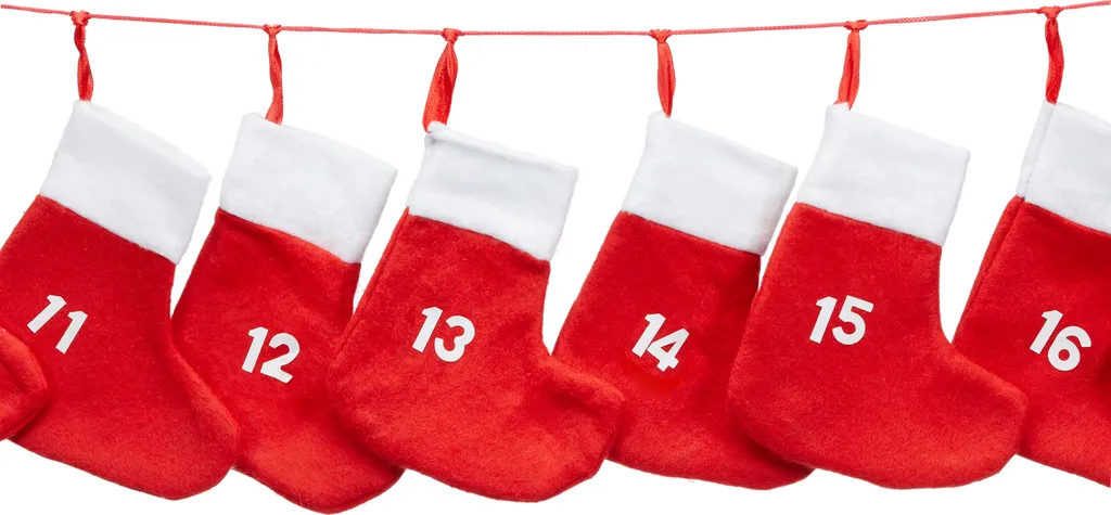 Adventskalender Socken Rot Zum Befüllen 8 Adventskalender Socken Rot Zum Befüllen – Bild 8