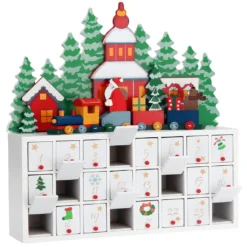 Deuba Adventskalender Landschaft Mit Fächern Zum Selbstbefüllen Aus Holz -Künstliche Weihnachtsbäume das Geschäft 2d1060e62ce7bcced7e0b884bbf5b1bd