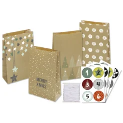 Folia Adventskalender 24 Adventstütchen "NATURE" -Künstliche Weihnachtsbäume das Geschäft 2d9ef461d87ddd29796d7f41962b3dda