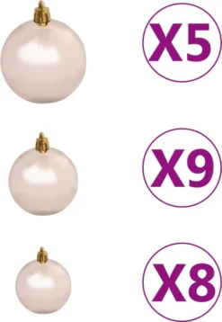 VidaXL Künstlicher Weihnachtsbaum LEDs & Kugeln Beschneit 150cm PVC PE -Künstliche Weihnachtsbäume das Geschäft 30d974f657b6a29607161180d4f048c7