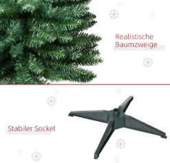 HOMCOM Weihnachtsbaum Tannenbaum Mit Kunststoffständer 390 Spitzen Grün Ø 55 X H180 Cm -Künstliche Weihnachtsbäume das Geschäft 30f6902a43fa5becd7145148b96d2229