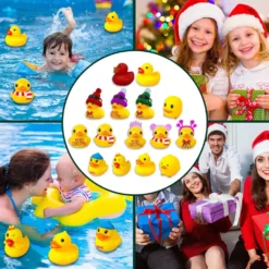 Adventskalender 2022, 24 Stk Gummienten Gelbe Ente Spielzeug Für Jungen, Mädchen, Kinder, Weihnachten Advent Calendar Weihnachtsgeschenk -Künstliche Weihnachtsbäume das Geschäft 319e8ada4746c32b2492c7b5a15258b6