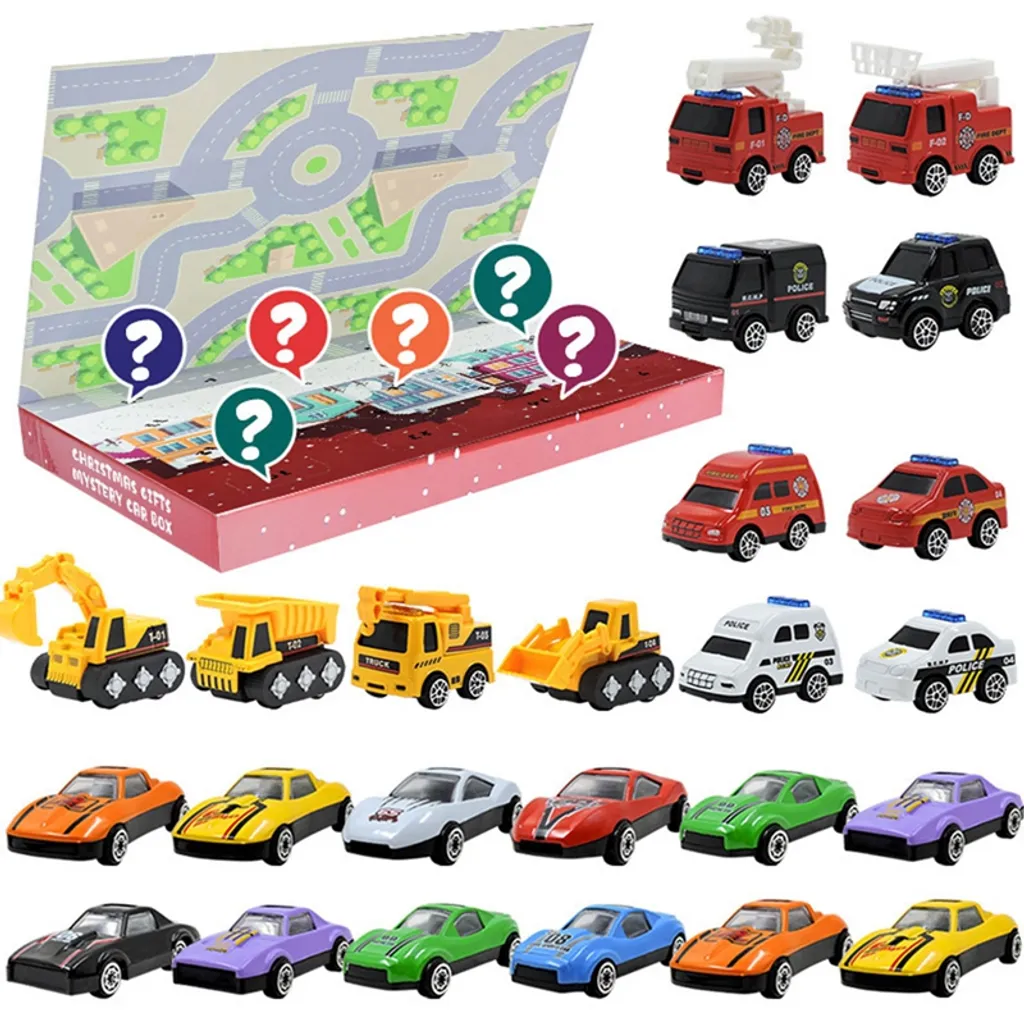Adventskalender 2022, Weihnachtskalender Kinder, Auto Spielzeug Aus Ferrolegierung, Spielzeug Junge Mädchen Geburtstagsgeschenk Für Kinder 2 Adventskalender 2022, Weihnachtskalender Kinder, Auto Spielzeug Aus Ferrolegierung, Spielzeug Junge Mädchen Geburtstagsgeschenk Für Kinder – Bild 2