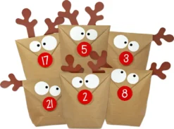 DIY Adventskalender Elch Rentier Zum Selber Befüllen - Wiederverwendbar