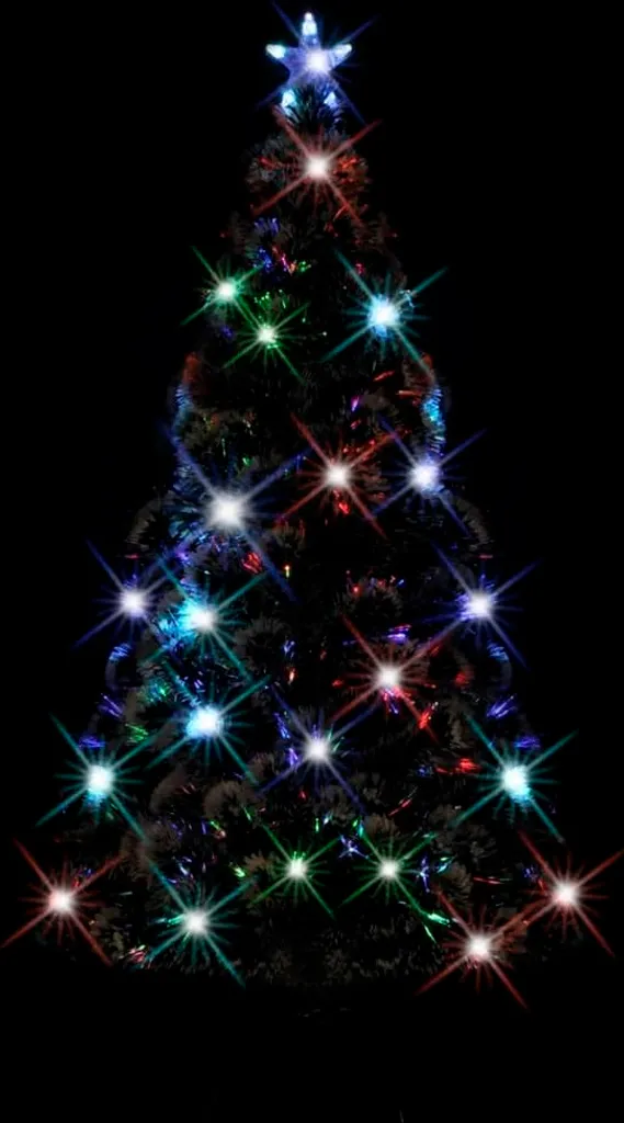VidaXL Künstlicher Weihnachtsbaum Mit Ständer/LED 180 Cm Fiberoptik 3 VidaXL Künstlicher Weihnachtsbaum Mit Ständer/LED 180 Cm Fiberoptik – Bild 3