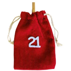 Adventskalender Säckchen Zum Selbstbefüllen L 2,6m (Grau, Beige, Rot) -Künstliche Weihnachtsbäume das Geschäft 358a39becee6479a3f071608d7ffc21b