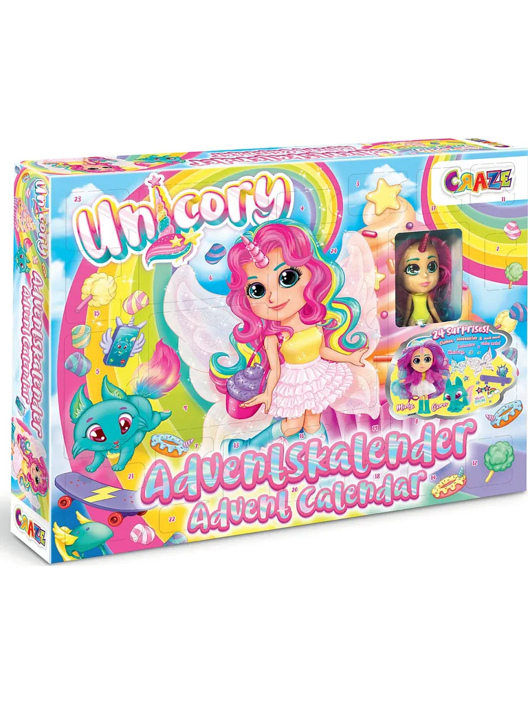 CRAZE Spielwaren Adventskalender - Unicory Adventskalender Zum Spielen Saison Adventskalender 1 CRAZE Spielwaren Adventskalender - Unicory Adventskalender Zum Spielen Saison Adventskalender