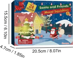 Adventskalender 2022, 24 Stück Gummi Squeeze Spielzeug,Anti-Stress Spielzeug-Set Weihnachtsgeschenk -Künstliche Weihnachtsbäume das Geschäft 37a2a351516f1aa9f2465042527342e8