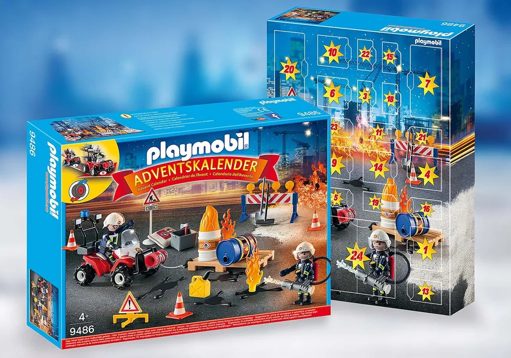 PLAYMOBIL, Adventskalender "Feuerwehreinsatz Auf Der Baustelle", 9486 5 PLAYMOBIL, Adventskalender "Feuerwehreinsatz Auf Der Baustelle", 9486 – Bild 5