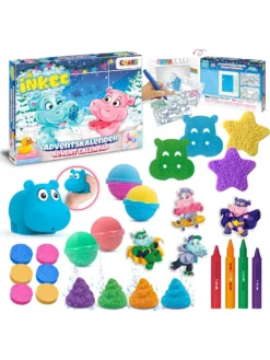 CRAZE Spielwaren Adventskalender INKEE Hipo Treasure Adventskalender Zum Spielen Saison Adventskalender