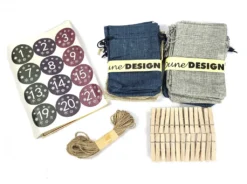 DIY Adventskalender Zum Befüllen - 24 Geschenk Säckchen - Komplettes Bastelset -Künstliche Weihnachtsbäume das Geschäft 3dc66691c00c10bbd710f2f9ecd60d39